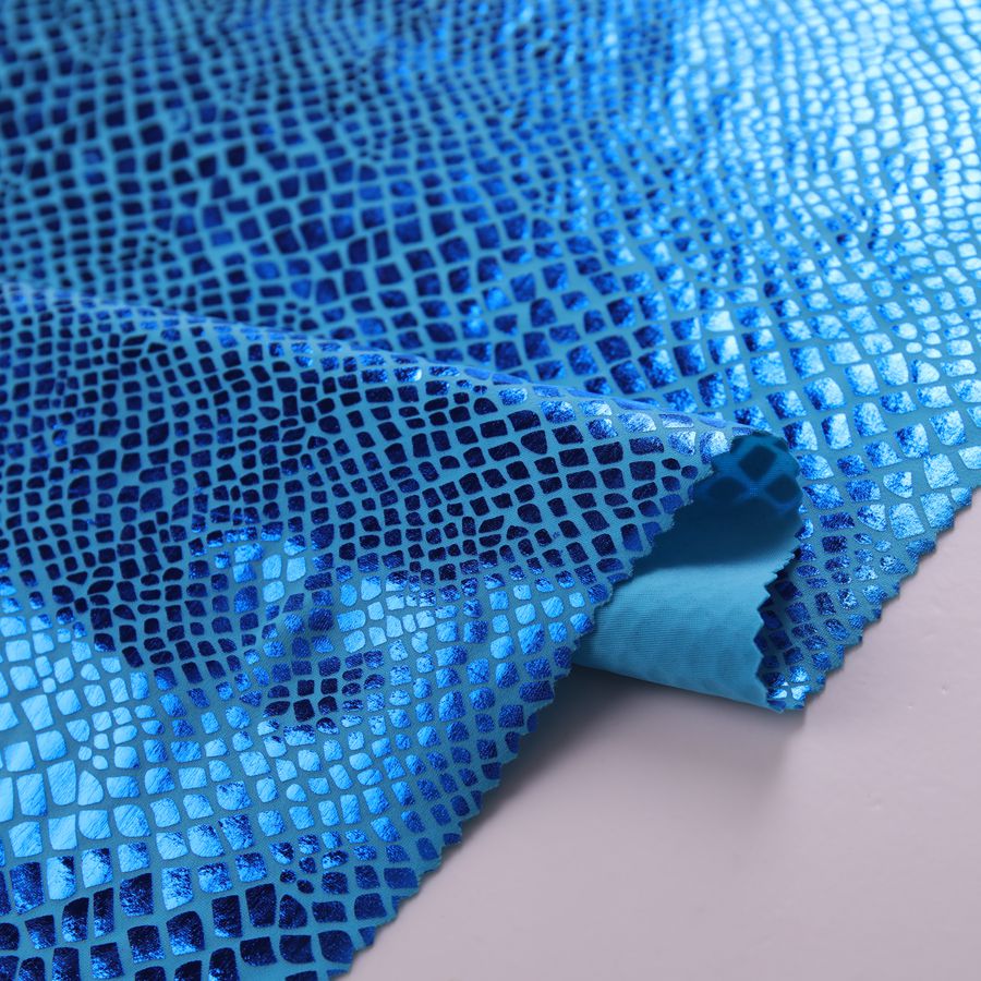 blue leopard fabric