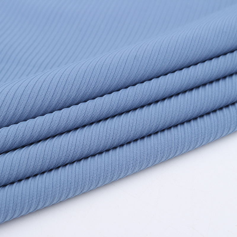 Custom 78% Nylon 22% Spandex Stripped Texture Rib Fabric For Yoga And  Swimming Wear Manufacturer and Supplier